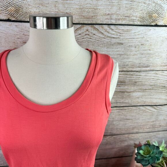 Banana Republic Women's Size 2 Coral Fit & Flare Mini Dress - Picture 6 of 9